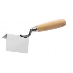 Truelle d'angle extérieur 90° - inox - bois - 80x60mm de marque BergTecTool, référence: B8587100