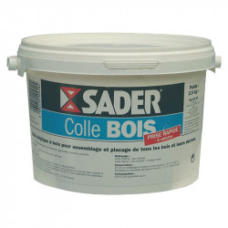 Colle à bois prise rapide - seau 2,5 Kg de marque Sader, référence: B3509400