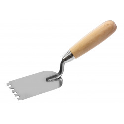 Spatule pour plâtrier E6 - inox - bois - 60mm de marque BergTecTool, référence: B8599500