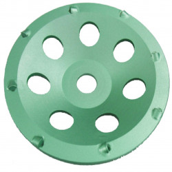 Plateau de ponçage diamant PKD - segmentation plate - Ø 125 mm de marque BergTecTool, référence: B8627000