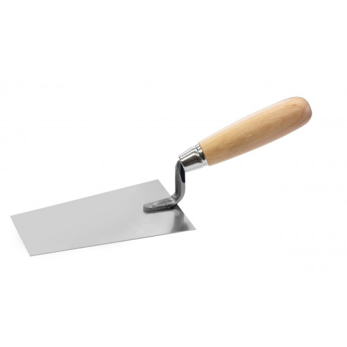 Truelle de plâtrier Berner - inox - bois - 140 mm - BergTecTool