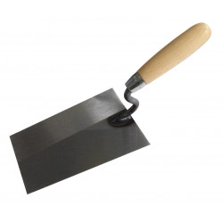 Truelle de maçon - acier - col en S - bois - 160 mm de marque BergTecTool, référence: B8629800