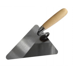 Truelle de maçon Berlinoise - acier - col en S - bois - 220 mm de marque BergTecTool, référence: B8630000