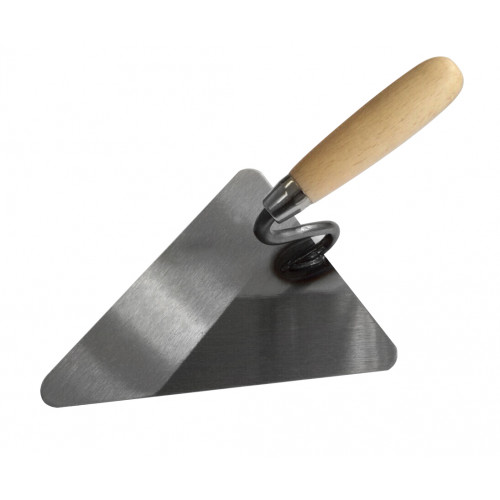 Truelle de maçon Berlinoise - acier - col en S - bois - 220 mm - BergTecTool