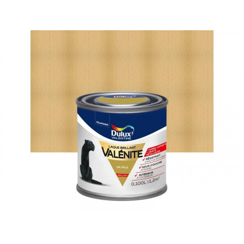 Peinture boiserie, radiateur or pale brillant DULUX VALENTINE Valenite 0.1l - DULUX VALENTINE