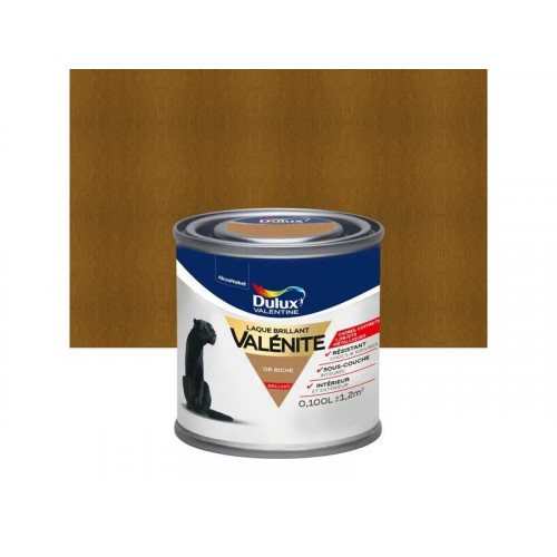 Peinture boiserie, radiateur or riche brillant DULUX VALENTINE Valenite 0.1l - DULUX VALENTINE