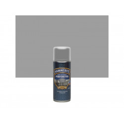 Peinture fer Aérosol direct sur rouille HAMMERITE gris argent martelé 0.4 l de marque HAMMERITE, référence: B8633500