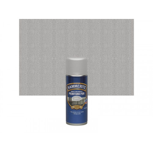 Peinture fer Aérosol direct sur rouille HAMMERITE gris ardoise martelé 0.4 l - HAMMERITE