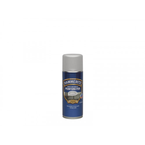 Peinture fer Aérosol direct sur rouille HAMMERITE gris ardoise martelé 0.4 l - HAMMERITE