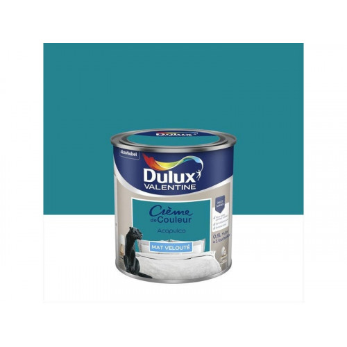 Peinture mur, boiserie crème de couleur DULUX VALENTINE acapulco mat 0.5L - DULUX VALENTINE