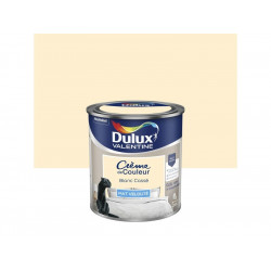 Peinture mur boiserie mat, DULUX VALENTINE Crème de couleur,  blanc cassé, 0.5 litre de marque DULUX VALENTINE, référence: B8636600