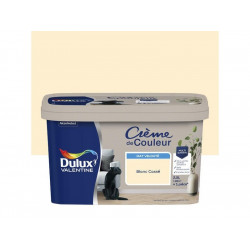 Peinture blanc casse mur, boiserie Creme de couleur DULUX VALENTINE mat 2.5 l de marque DULUX VALENTINE, référence: B8636700