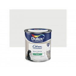 Peinture mur, boiserie et papier peint DULUX VALENTINE blanc intense satiné 0.5L de marque DULUX VALENTINE, référence: B8636800