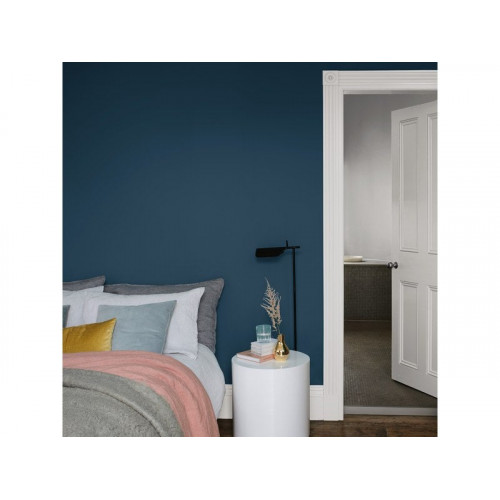 Peinture mur, boiserie crème de couleur DULUX VALENTINE bleu paon satiné 0.5L - DULUX VALENTINE