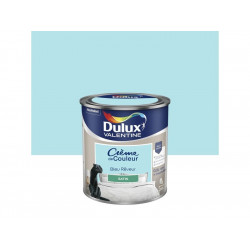 Peinture mur, boiserie crème de couleur DULUX VALENTINE bleu rêveur satiné 0.5L de marque DULUX VALENTINE, référence: B8637400