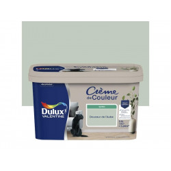 Peinture mur, Creme de couleur DULUX VALENTINE douceur de l'aube satine 2.5 l de marque DULUX VALENTINE, référence: B8638300