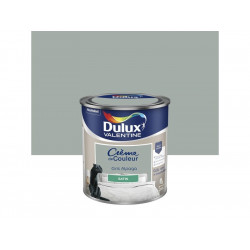 Peinture mur, boiserie crème de couleur DULUX VALENTINE gris alpaga satiné 0.5L de marque DULUX VALENTINE, référence: B8640300