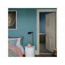 Peinture bleu canard mur, boiserie Creme de couleur DULUX VALENTINE satine 2.5 l - DULUX VALENTINE