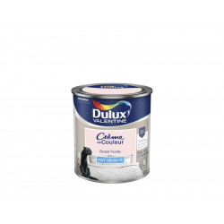 Peinture mur, boiserie Crème de couleur DULUX VALENTINE rose nude mat 0.5 L - DULUX VALENTINE