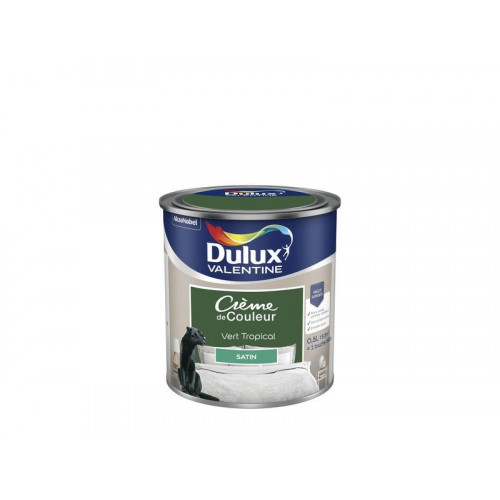 Peinture mur, boiserie et papier peint DULUX VALENTINE vert tropical satiné 0.5 - DULUX VALENTINE