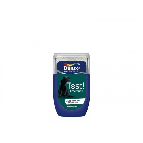 Testeur peinture émeraude satiné crème de couleur DULUX VALENTINE 30 ml - DULUX VALENTINE