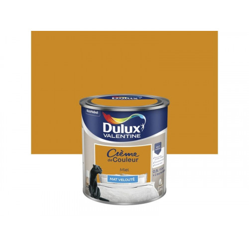 PEINTURE MIEL MUR ET BOISERIE DULUX VALENTINE MAT 0.5 L - DULUX VALENTINE