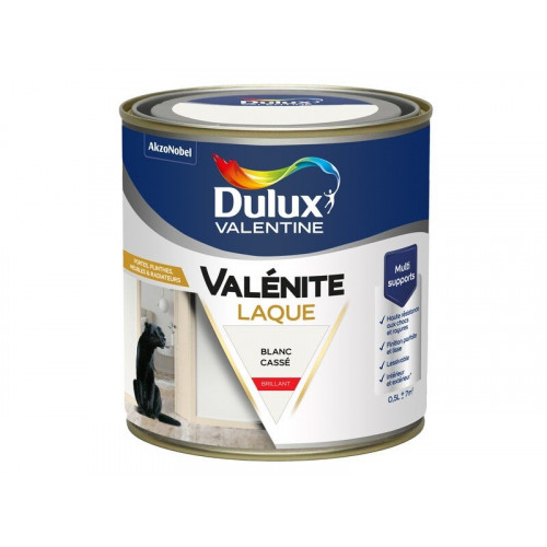 Peinture boiserie blanc brillant DULUX VALENTINE Valenite 0.5l - DULUX VALENTINE