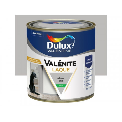 Peinture boiserie beton gris satin DULUX VALENTINE Valenite 0.5l - DULUX VALENTINE