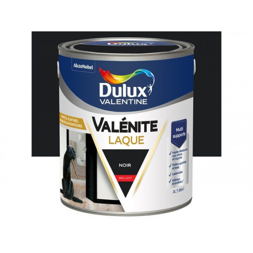 Peinture boiserie noir brillant DULUX VALENTINE Valenite 2l - DULUX VALENTINE