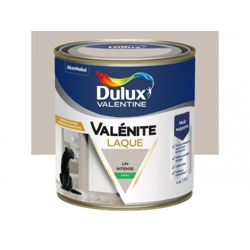 Peinture boiserie lin intense satin DULUX VALENTINE Valenite 0.5l - DULUX VALENTINE