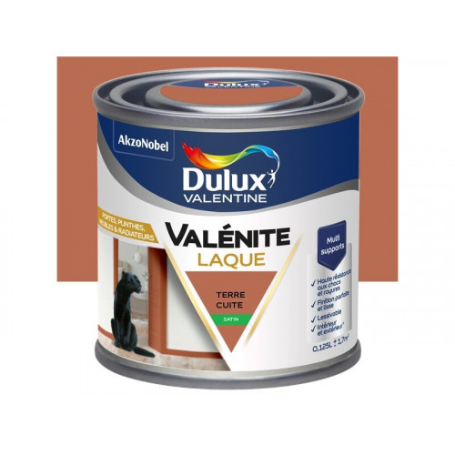 Peinture boiserie terre cuite satin DULUX VALENTINE 0.125l - DULUX VALENTINE