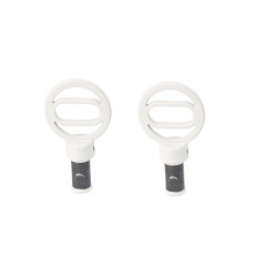 2 embouts pour barre de vitrage, Diam.10 mm, blanc mat Design, CESSOT de marque CESSOT, référence: B8652100