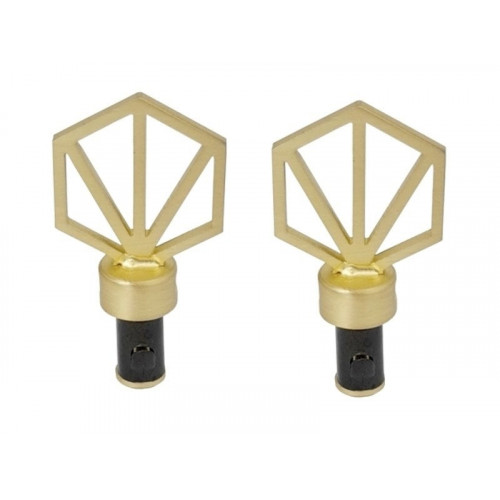 2 embouts pour barre de vitrage, Diam.10 mm, dore Chic, CESSOT - CESSOT