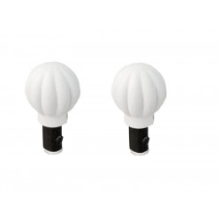 2 embouts pour barre de vitrage, Diam.10 mm, blanc Cosy, CESSOT de marque CESSOT, référence: B8652900