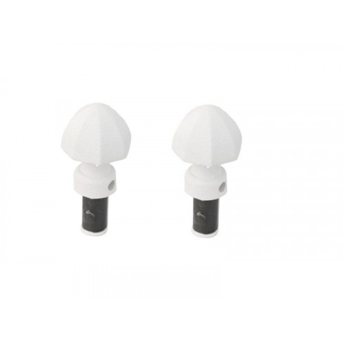 2 embouts pour barre de vitrage, Diam.10 mm, blanc Cosy, CESSOT - CESSOT