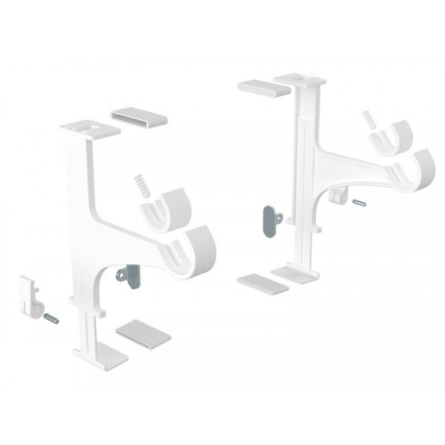 Lot de 2 supports sans perçage tringle à rideau, caisson volet, blanc CESSOT - CESSOT