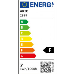 Réglette led pour salle de bain Bagno S19 l'interrupteur + prise, ARIC, L.35.1 cm 7.2 W blanc - ARIC