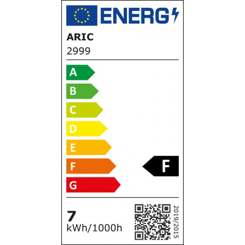 Réglette led pour salle de bain Bagno S19 l'interrupteur + prise, ARIC, L.35.1 cm 7.2 W blanc - ARIC