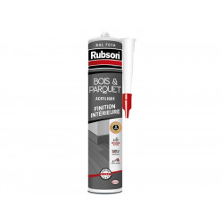 Mastic bois/parquet acrylique RUBSON gris foncé cartouche 280ml de marque RUBSON, référence: B8669800