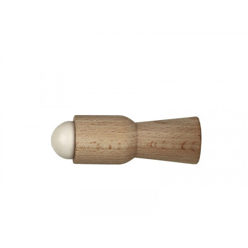 Lot de 2 butées de porte à fixer au mur ALPERTEC, bois brut hêtre L.7 cm x l.2.7 cm - ALPERTEC