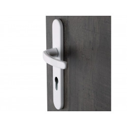 2 poignees de porte Baltic/beverly trou de cylindre ALPERTEC, aluminium entraxe 195 mm - ALPERTEC