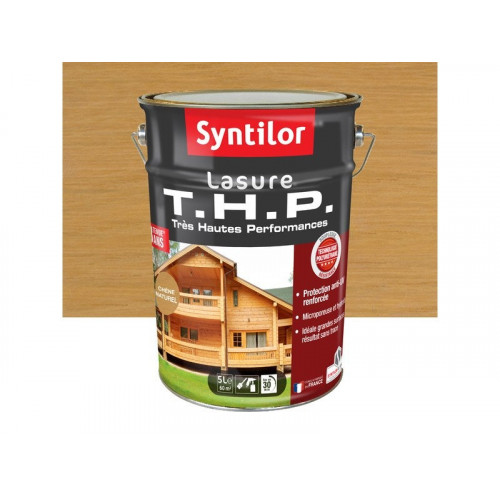 Lasure SYNTILOR t.h.p. 8 ans chêne naturel satiné 5 L - SYNTILOR