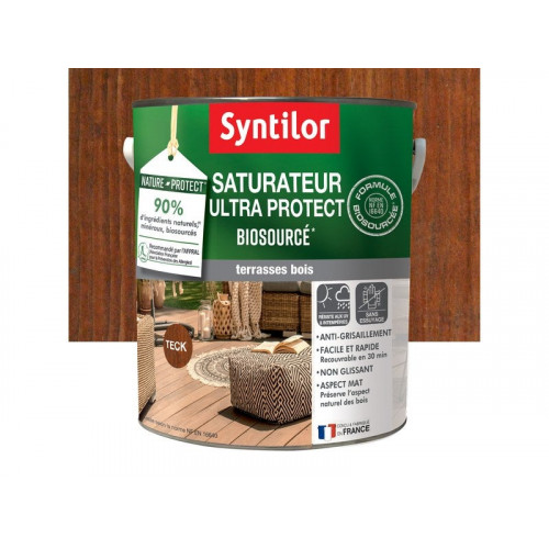 Saturateur Nature protect SYNTILOR, teck, mat 5 l - SYNTILOR