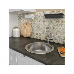 Evier rond 1 cuve ISEA inox lisse diam. 54 cm - DELINIA