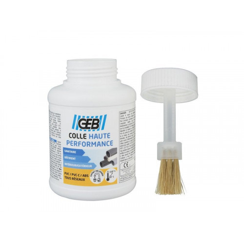 Colle haute performance GEB, blanc, 250 ml + pinceau - GEB