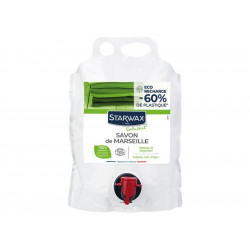 Savon de marseille liquide starwax soluvert ecodetergent recharge 3l de marque Starwax, référence: B8715500