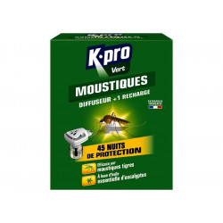 Diffuseur et recharge anti-moustiques liquide,  K.PRO de marque K.PRO, référence: B8716300