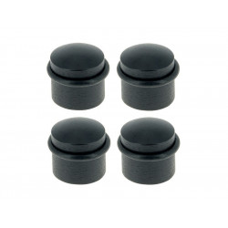 Lot de 4 butées de porte de sol LINEA BERTOMANI Bu310x4/101e bois noir Diam.3.5 x H.3.5 cm de marque LINEA BERTOMANI, référence: B8731100