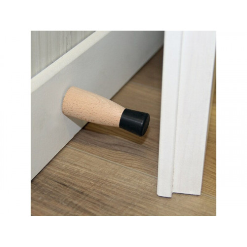 Butée de porte aimanté LINEA BERTOMANI Bum286/1e bois brut hêtre L.8.5 x H.3 x l. cm - LINEA BERTOMANI