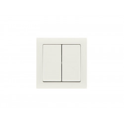 Double interrupteur va-et-vient saillie complet Besto, blanc de marque ZENITECH, référence: B8750600